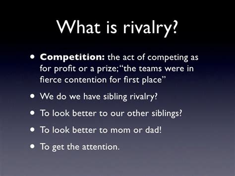 rivalries definition|RIVALRY definition and meaning .